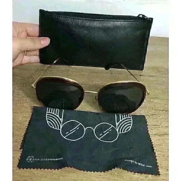 Kaleos Accessories - Kaleos O'Graddy Womens Brown Leopard Print Sunglasses With Cleaner/Case